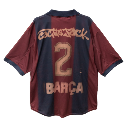 CJ X NIKE X FC BARCELONA RETRO 2000/01 HOME SKELETON JERSEY