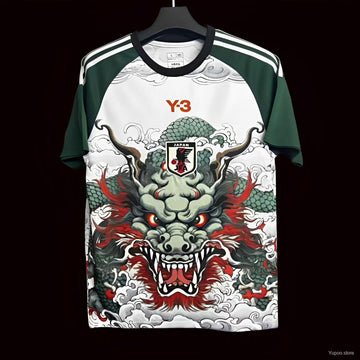 Japan x Y3 Green White Dragon Special Jersey
